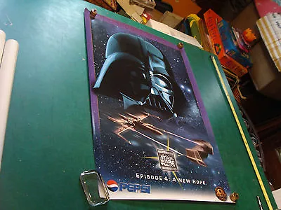 Original Vintage Poster: Pepsi A NEW HOPE; DARTH VADER; 1996 24x36  • $44.39