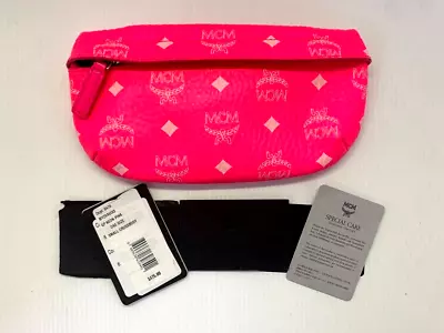 Authentic MCM Visetos Mini Crossbody Neon Pink No Strap • $265