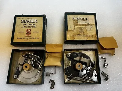 $695 • Buy Rare Vintage Singer Simanco Attachments Bias Binder 121737 Bundle