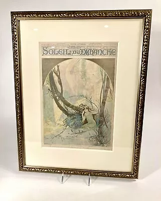 1896 SOLEIL DU DIMANCHE Magazine Chromo Litho Cover Alphonse Mucha • $1200