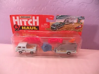 Matchbox Hitch & Haul Mbx Wave Rider Set - Vw Transporter Cab & Travel Trailer • $13.43