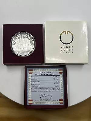 Österreich 100 Schilling 2000  Marcus Aurelius Silver  Proof • $45