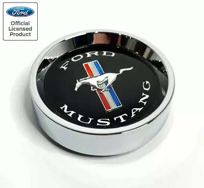 Tri-bar Pony Black Center Cap For 1964-1966 Ford Mustang W/ Styled Steel Hubcap • $32.99