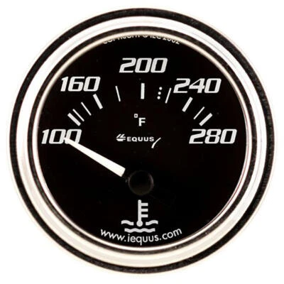 $29.83 • Buy Equus Coolant Temperature Gauge 7262; 7000 Series Water Temp 100-280�F 2 