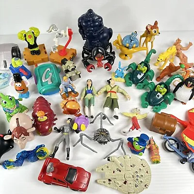 Vintage Fast Food Toy Lot Disney Marvel 40+ Pieces From 1990s 2000s And More • $15.29