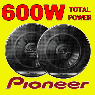 £32.99 • Buy PIONEER 600W TOTAL 2-WAY 6.5 INCH 16.5cm CAR DOOR/SHELF COAXIAL SPEAKERS PAIR