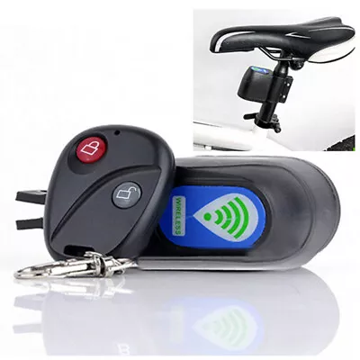 Wireless Alarm Lock Bicycle Bikes Security System With Remote Control Anti-Theft • $8.69