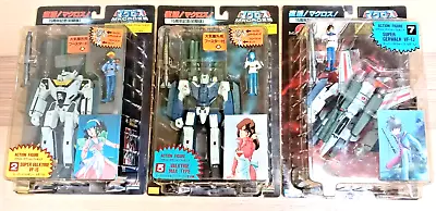 Robotech Macross 15th Action Valkyrie Fighter Figure Set X 3 VF-1S VF-1J ARII • $249.99