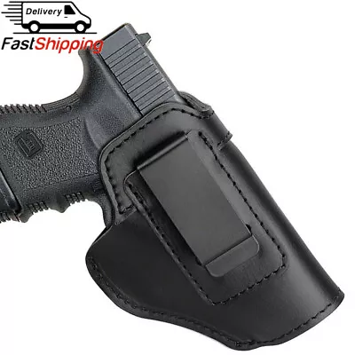 Tactical Leather Gun Holster For IWB Concealed Carry Pistol Holster Right Left • $11.41