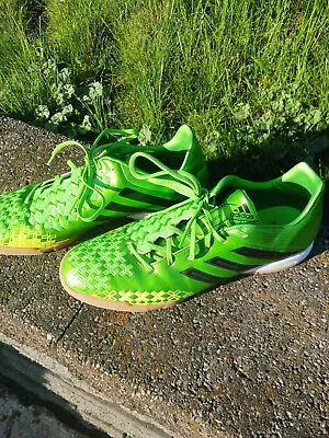 Adidas P Absolado LZ Predator Indoor Soccer Shoes Mens 11.5 Green Neon Q21692  • $50