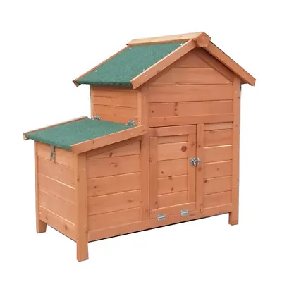 Classical Chicken Coop House Chook Hutch With Egg Cage P0182 • $129.72