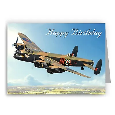 Lancaster Bomber Birthday Card - Aircraft Planes RAF • £2.95