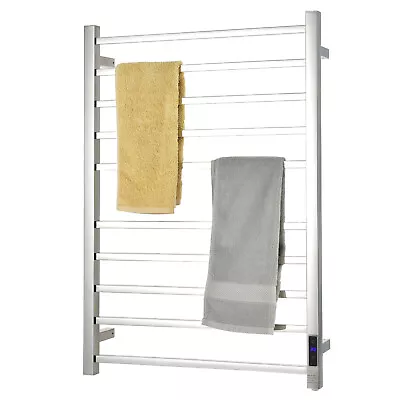 10 Bar Towel Warmer Wall Mounted Electric Heated Towel Rack W/ Built-in Timer • $99.99