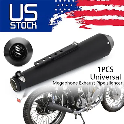 Motorcycle Exhaust Pipe Muffler Silencer Fit For Harley Racer Cafe Universal USA • $88.98