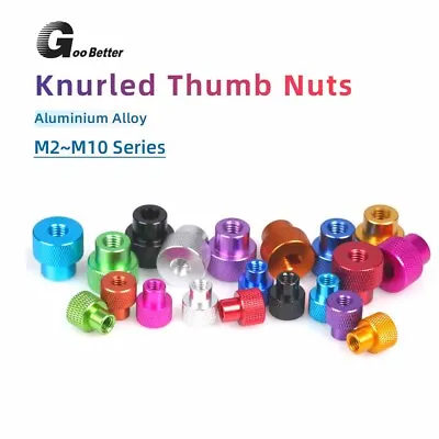 M3~M10 Aluminum Alloy Round Knurled Thumb Nut Hand Grip Knob Nut Model DIY Refit • $3.18
