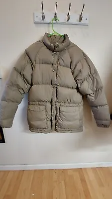 Vintage Sierra Designs Quilted Puffer Down Jacket Made In USA Size L             • $140