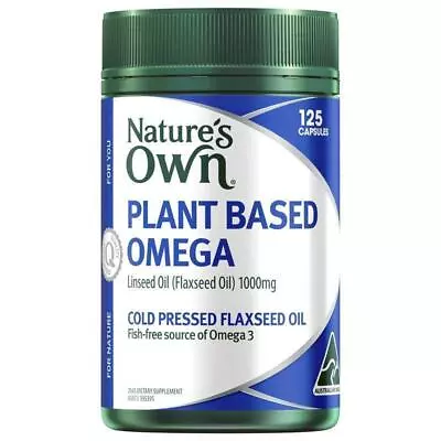 Nature's Own Plant Based Omega 3 125 Capsules • $17.99