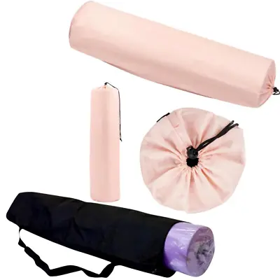 Yoga Mat Bag Durable And Stylish Pink Or Black Yoga Bag For Yoga Mats • £3.79