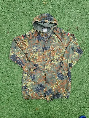 £28 • Buy Original German Army Flecktarn Camo Parka - Military Surplus Coat Jacket GR 13
