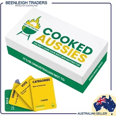COOKED AUSSIES - PARTY GAME - Because Aussies Know How To Drink & Party - NEW • $49.99