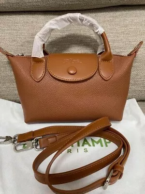 Longchamp Shoulder Bag Pliage Xs Mini Leather Brown • £138.86