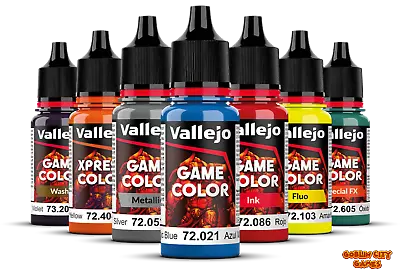 AV Vallejo | Game Color Wash | Full Range  | 18 Ml | New Formula • £4.25