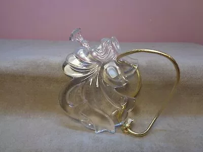 Mikasa Crystal ANGEL PLAYING TRUMPET 3  × 3  Ornament (CB1028) • $11.29