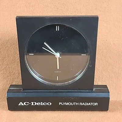$25 • Buy Vintage AC Delco Plymouth Radiator Advertising Dealer Desktop Clock Sign