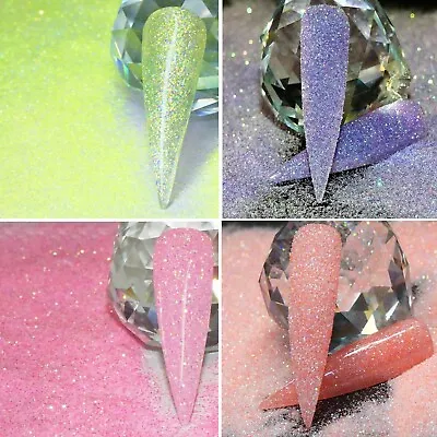  Nail Art Glitter Iridescent Pastel Fairy Dust Glitter Mixes Ultra Fine  💙 • £1.55