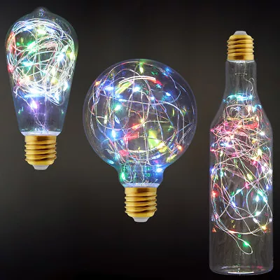 RGB Multi Colour LED Lamp Decorative Fairy String Pub Bar LED Light Bulb 1W E27  • £9.99