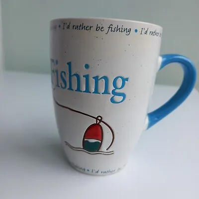  I’d Rather Be Fishing  History & Heraldry Stoneware Coffee Tea Mug Fisherman  • £10