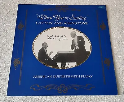 Layton & Johnstone ~ When You're Smiling ~ 1986 Uk 20-track Mono Vinyl Lp Record • £11.20