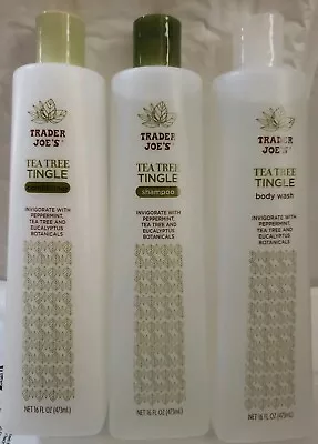 $29.99 • Buy 3 Combo Trader Joe's Tea Tree Tingle Shampoo + Conditioner + Body Wash