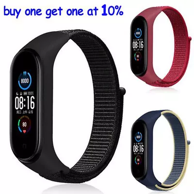 For Xiaomi Mi Band 4  3 Nylon Wrist Strap For Bumper Band 5/6 Wristband Xmas • $1.77