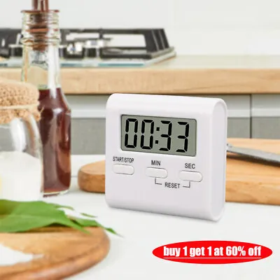 £3.94 • Buy Magnetic Digital Kitchen Timer Alarm Clock Minute Countdown LCD For Cooking UK