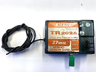 TR202A 27Mhz AM 2 Channel Receiver  -Ace RC Thunder Tiger  Replaces Any 27Mhz AM • £17.99