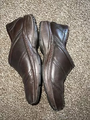 Merrell Encore Eclipse Slip On Shoes Womens Size 9 US Brown Leather Mocs Hiking • $34.97