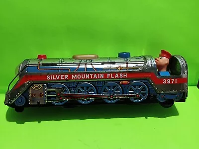 Vintage Silver Mountain Flash #3971 Tin Train - Clean Not Running • $35