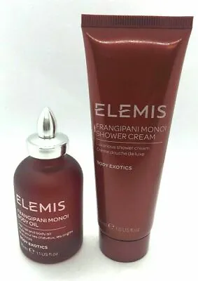 Elemis Frangipani Monoi Body Oil & Shower Cream  Travel Gift Set NEW SEALED • $19.99