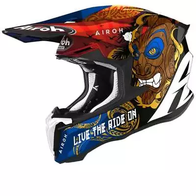 Airoh Twist 2.0 Tiki Gloss Helmet Offroad Helmet - New! Fast Shipping! • $115.57