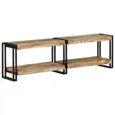 Camerina TV Cabinet 140x30x40  Solid Wood ReclaimedTV Stand &  CentreTV W5N2 • £151.99