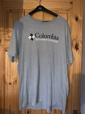 Colombia Sportswear Company T Shirt Grey Size Large Short Sleeve • £2