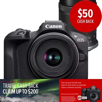 Canon EOS R100 (TWIN LENS) Camera Kit • $1198.85