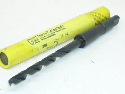 NEW SURPLUS MORSE TAPER SHANK TWIST DRILL 17/64  #1MT HSS .2656 High Speed Steel • $7.50