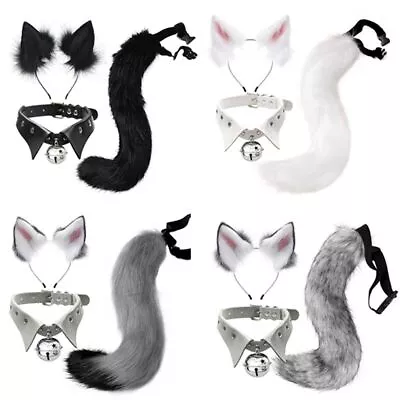 Masquerade Party Fake Fox Wolf Tail Plush Tail Set Fursuit Costume  Women • $30.68