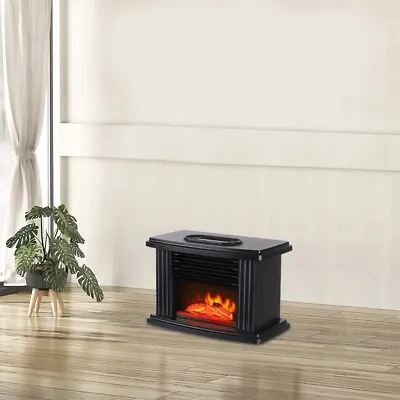 $40.80 • Buy 1000W Mini Electric Fireplace Space Heater 3D Flame Heating Air Warmer Blower US