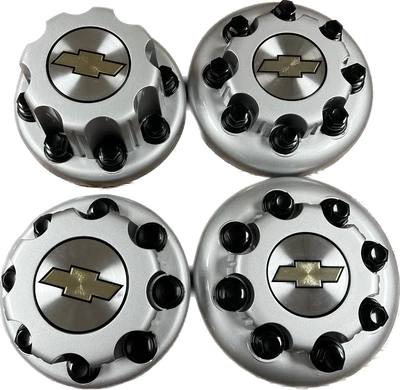 $100 • Buy 01-07 Chevrolet Silverado/Express Van Truck 8 Lug Dually Silver Center Caps!