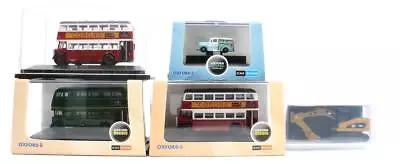 Oxford/diecast Masters 'n' Scale Lot Of 5 Bus Car And Digger Vehicles • $34.19