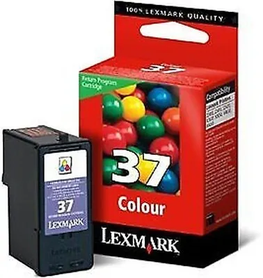 Original Lexmark 37 (018C2140E) Tintendruckkopfpatrone 3 Coloured For Z 24 • £38.56