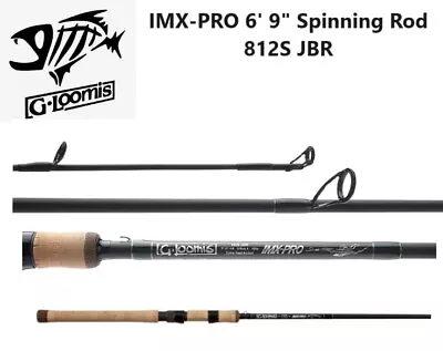 G Loomis IMX-PRO Spinning Rod 6'9  Med 812S JBR • $400